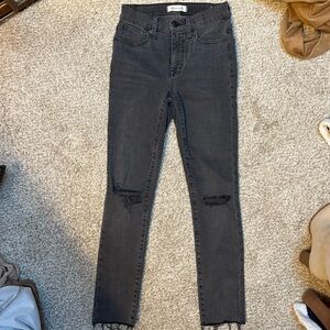 Madewell Women's Charcoal Skinny Jeans